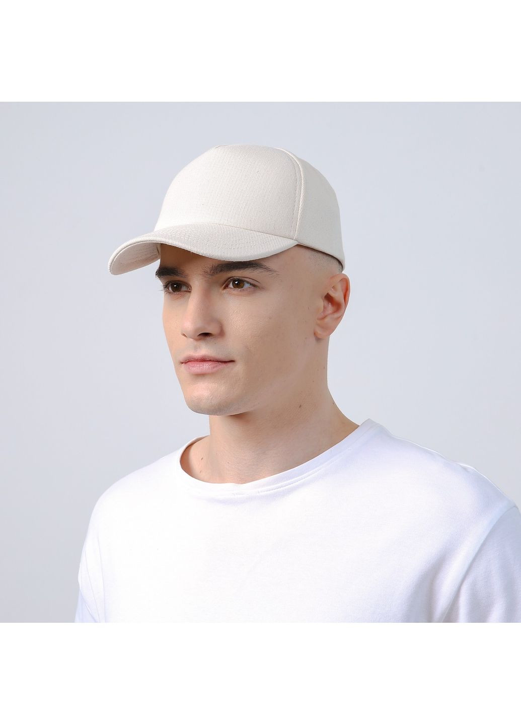 Бейсболка с регулятором мужская джинс молочная ТУРИН 748-897 LuckyLOOK 748-897М (323582344)