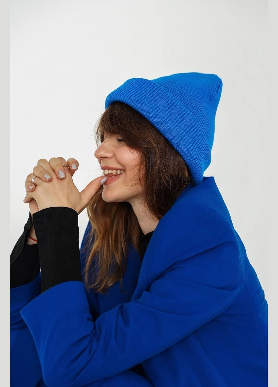 Шапка жіноча - біні, однотонна, м'яка та зручна JUGO SLOBO STREET (316629015)