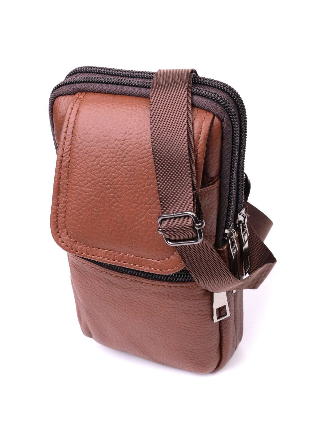 Мужская кожаная сумка 10х17,5х3,5 см Vintage (288047396)