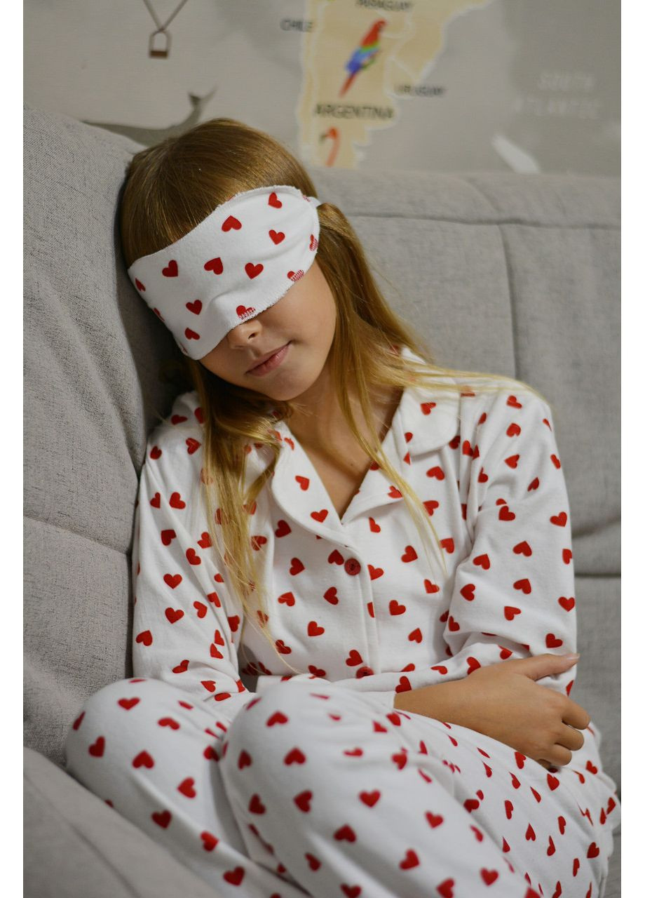 Біла зимня пижама кофта + брюки SNS