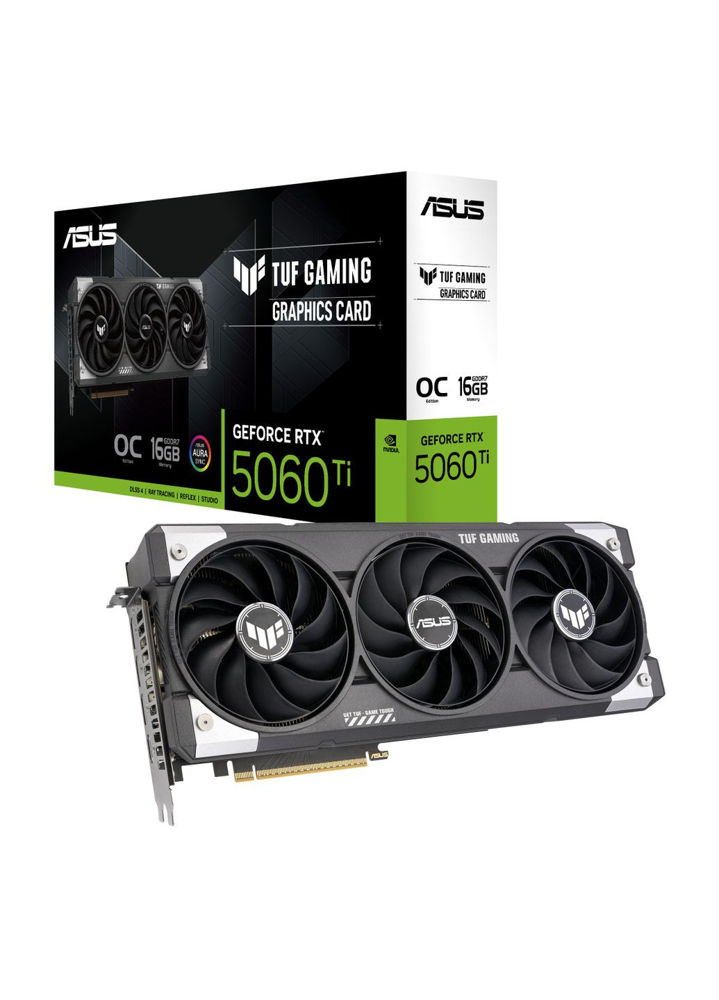 Відеокарта GeForce RTX 5060 Ti 16GB GDDR7 OC TUF-RTX5060TI-O16G-GAMING 90YV0MG0-M0NA00 Asus (360793540)