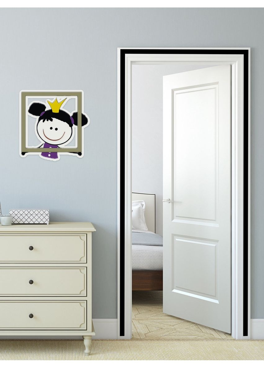 Дзеркальна наклейка акрилова декоративна інтер'єрна Молдинг-20 2х240 см 4 шт. Чорний Ваша Світлість (366334560)