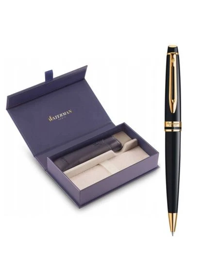Ручка шариковая EXPERT Black GT BP + чехол + подарочная упаковка GIFT24 (20 021b24) Waterman EXPERT Black GT BP + чохол + подар.упаковка GIF (400052863)