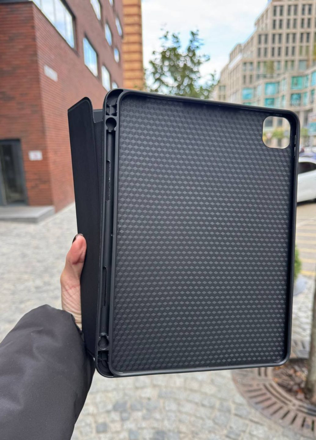 Чехол книжка для iPad 11" (A16) 2025 с поддержкой стилуса Black / чехол для айпад черный No Brand (366096598)