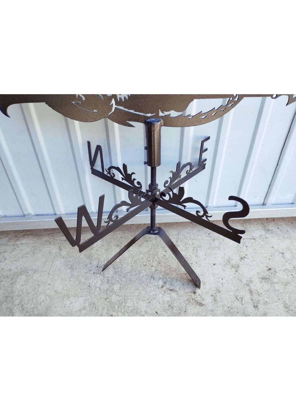 Флюгер на дом Дракон №2, флюгер на крышу из металла 2 мм. No Brand (368896322)