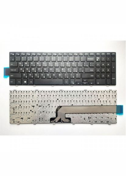 Клавіатура ноутбука Inspiron 153000/15-5000 Series черная с черной рамкой UA (A43874) Dell inspiron 15-3000/15-5000 series черная с черной ра (275092962)