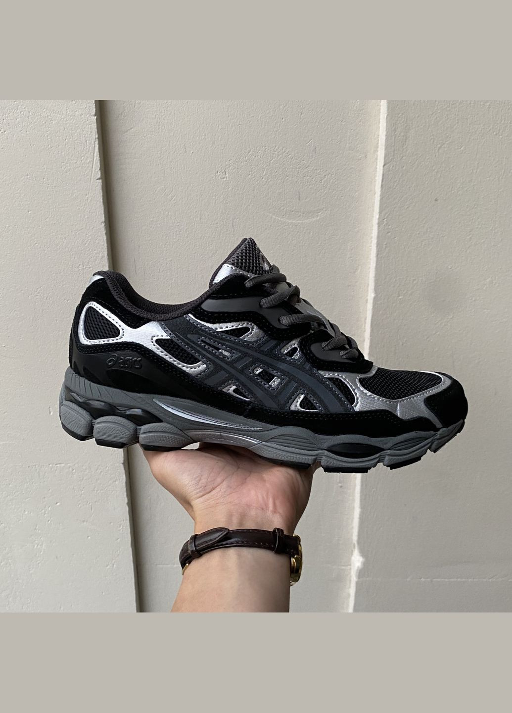 Чорні Осінні кросівки чоловічі і жіночі asics gel-nyc black | асікс гель-нюк чорні No Brand