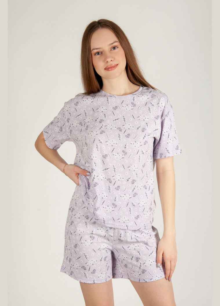 Фіолетова всесезон комплект жіночий 09-3349-02 білий горох Авекстекс