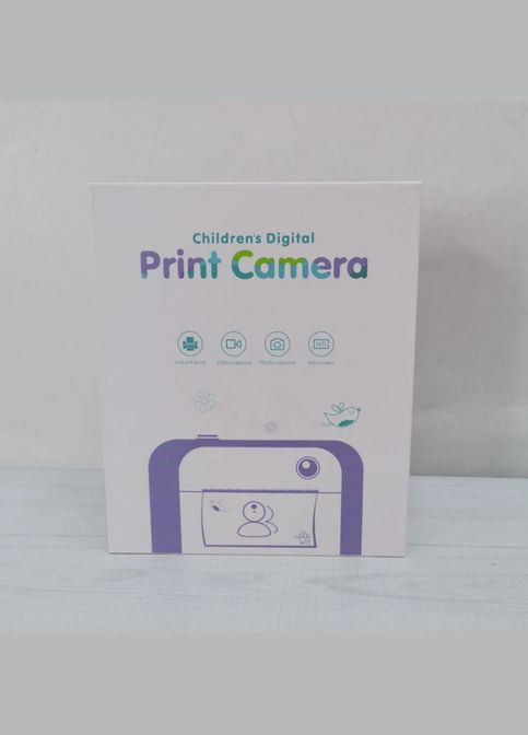 Дитячий портативний міні принтер фотоапарат 2 в 1 з функцією миттєвого друку Q5-2BD40 No Brand (325701647)
