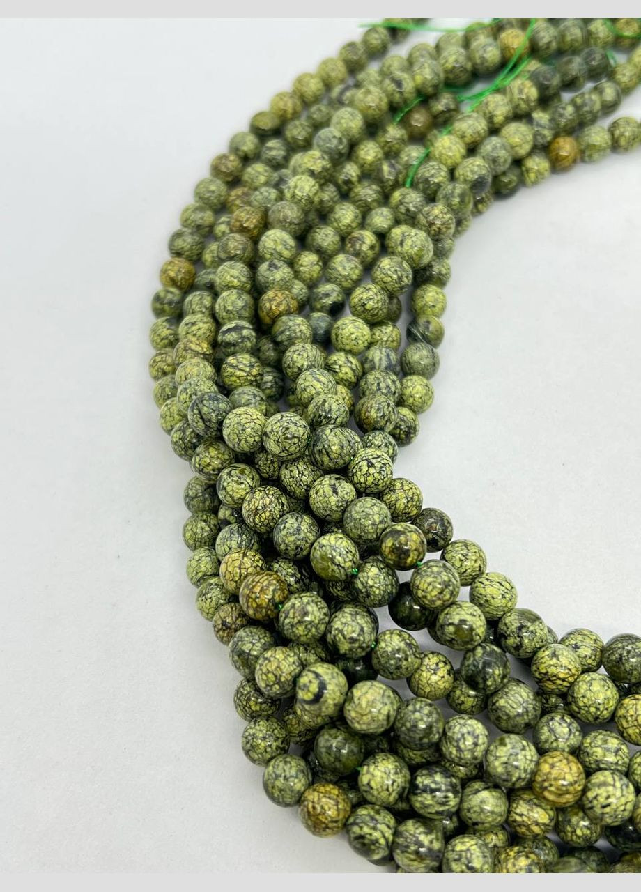 Змеевик на нити без замка 6 мм 40 см Зеленый No Brand (331610916)