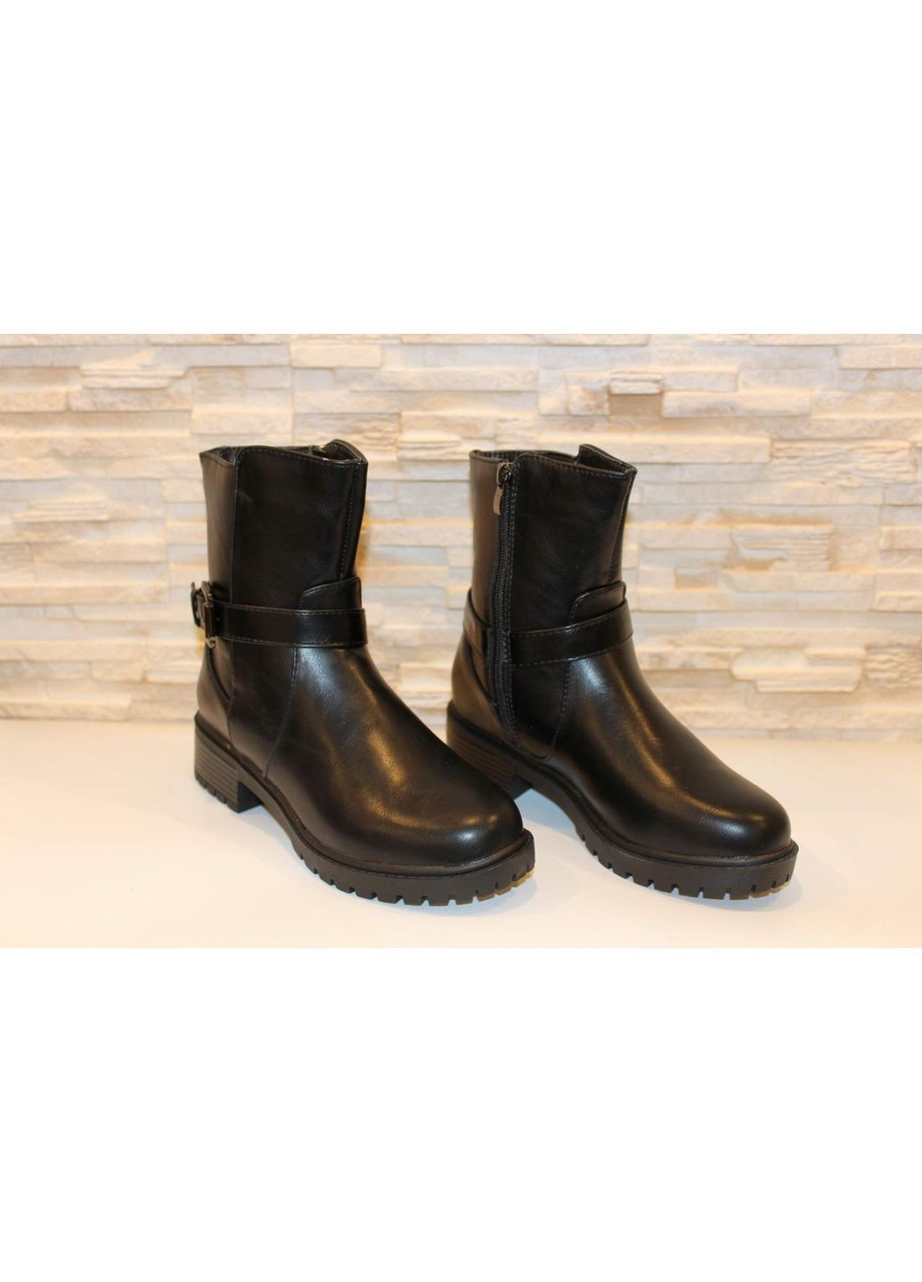 Черевики жіночі чорні демісезонні No Brand Черевики демісезонні жіночі (362675867)