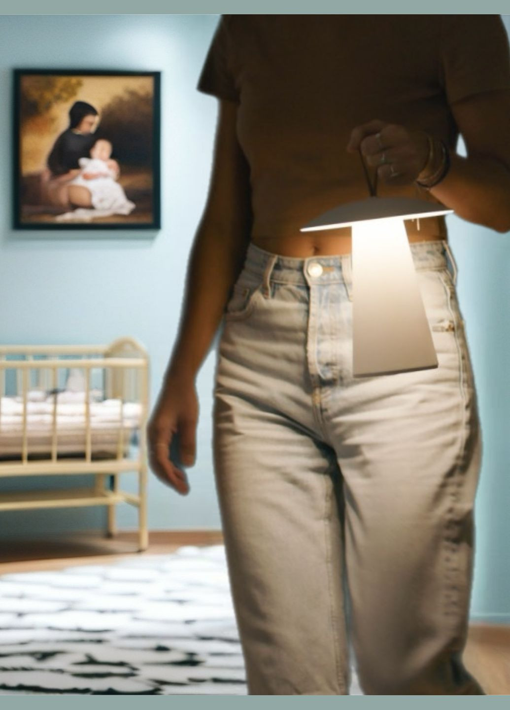 Настольная лампа, белый, аккумуляторная Pepco (331603900)