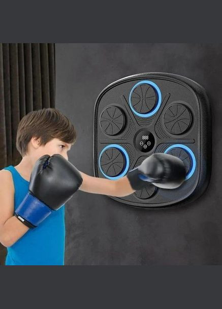 Боксерский тренажер настенный интеллектуальная груша для бокса с LED подсветкой + перчатки (R051290) No Brand (330778881)