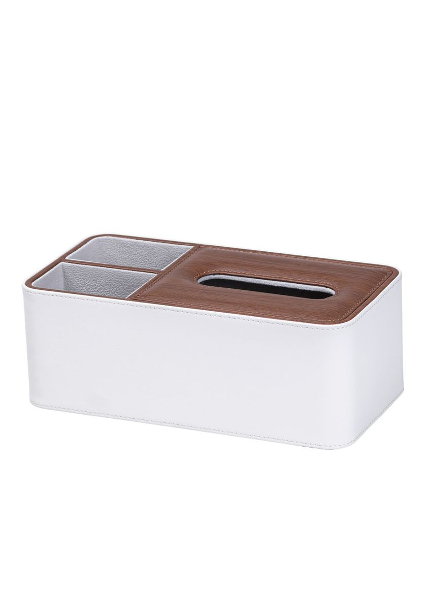 Салфетница на стол TS Kitchen с эко-кожи Белая No Brand HP9290 (299239252)