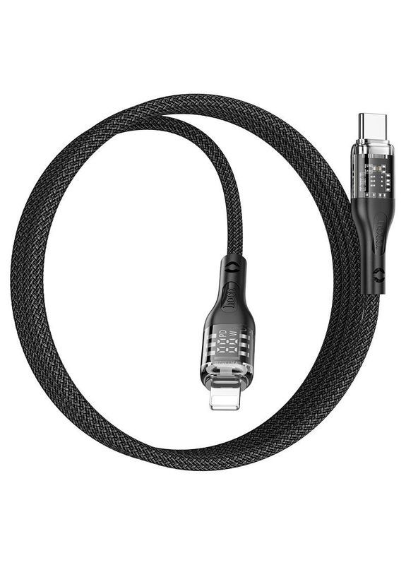 Кабель з екраном U115 Type-C to Lightning PD 20W 120 cm чорний Hoco (315851630)