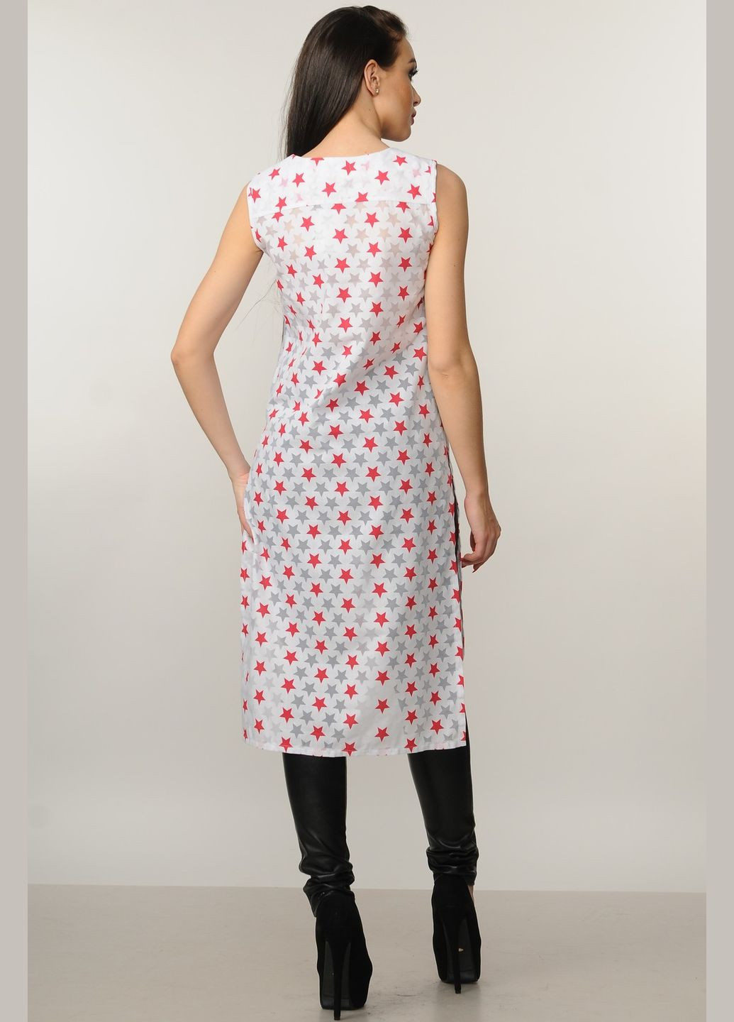 Жіноча туніка вільного силуету з асиметричним кроєм і розрізами (ТУ 15.2-13/18) RiMari (331651307)