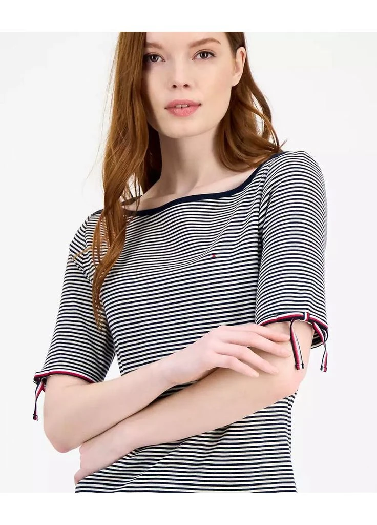 Комбинированное кэжуал платье футляр Tommy Hilfiger в полоску