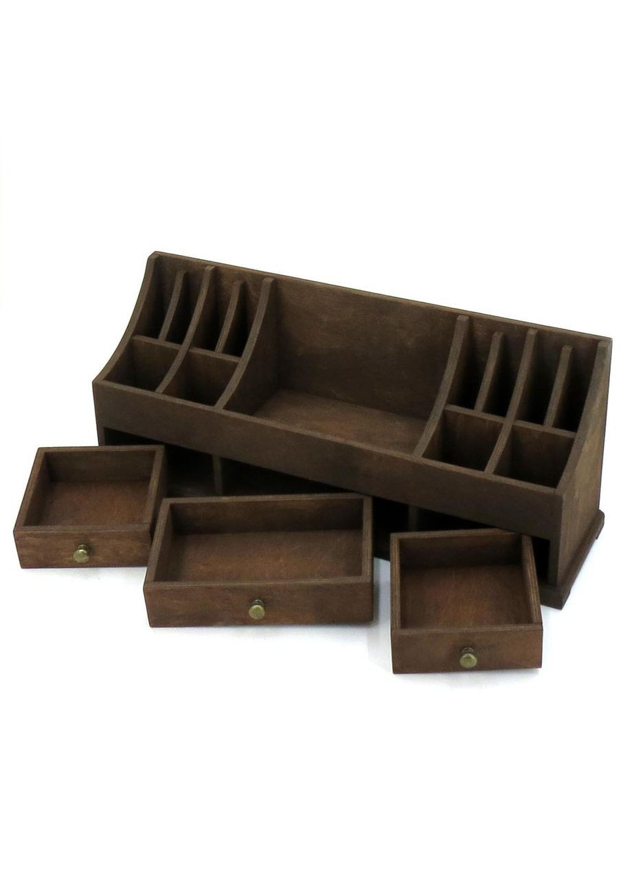 Настольный органайзер из дерева Либерти капучино (КНЦ-002509) No Brand (328228248)