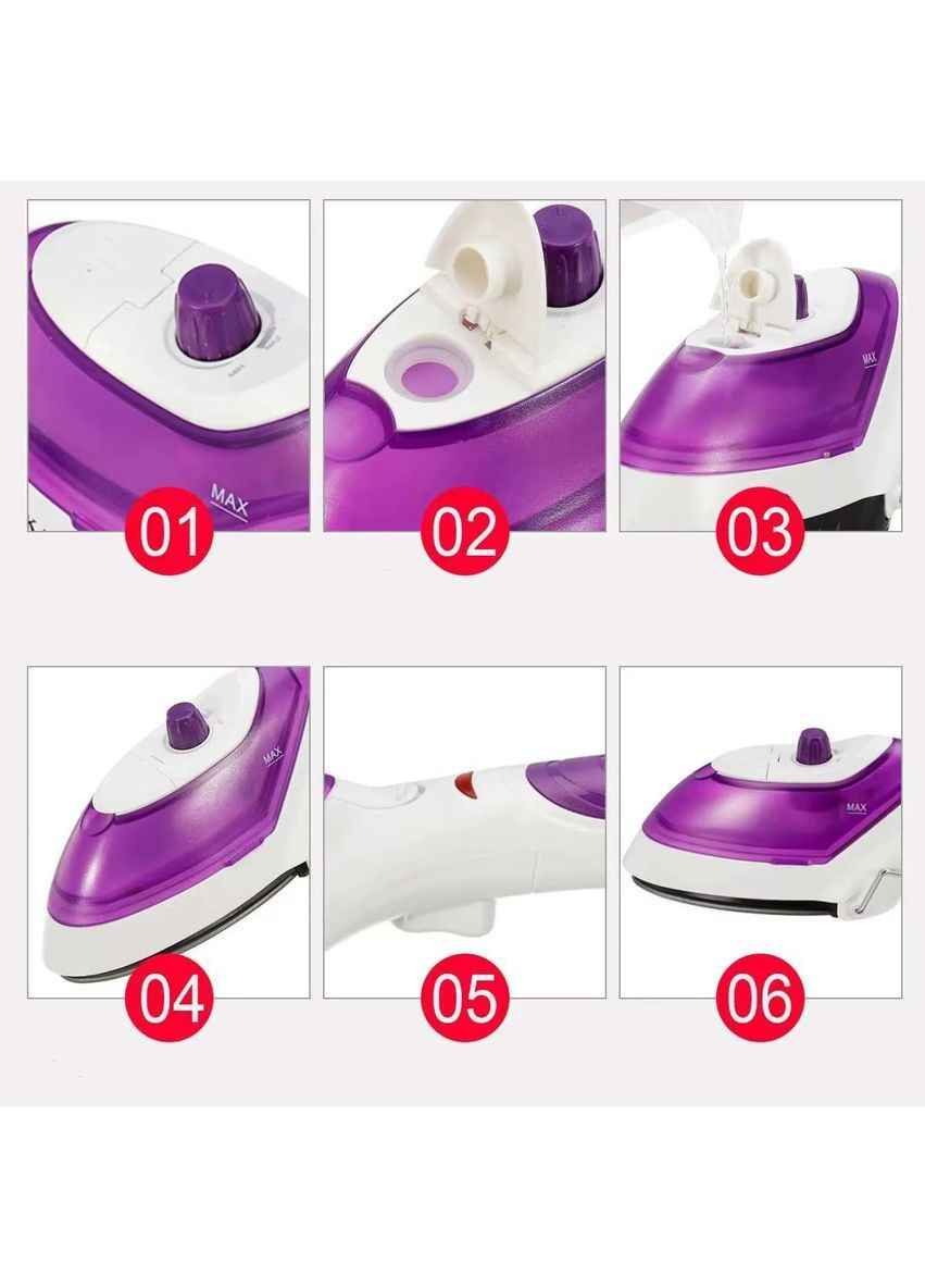 Ручний відпарювач 1000 Вт дорожній паровий праска зі знімним баком 100 мл (BM487) Sokany (372603058)