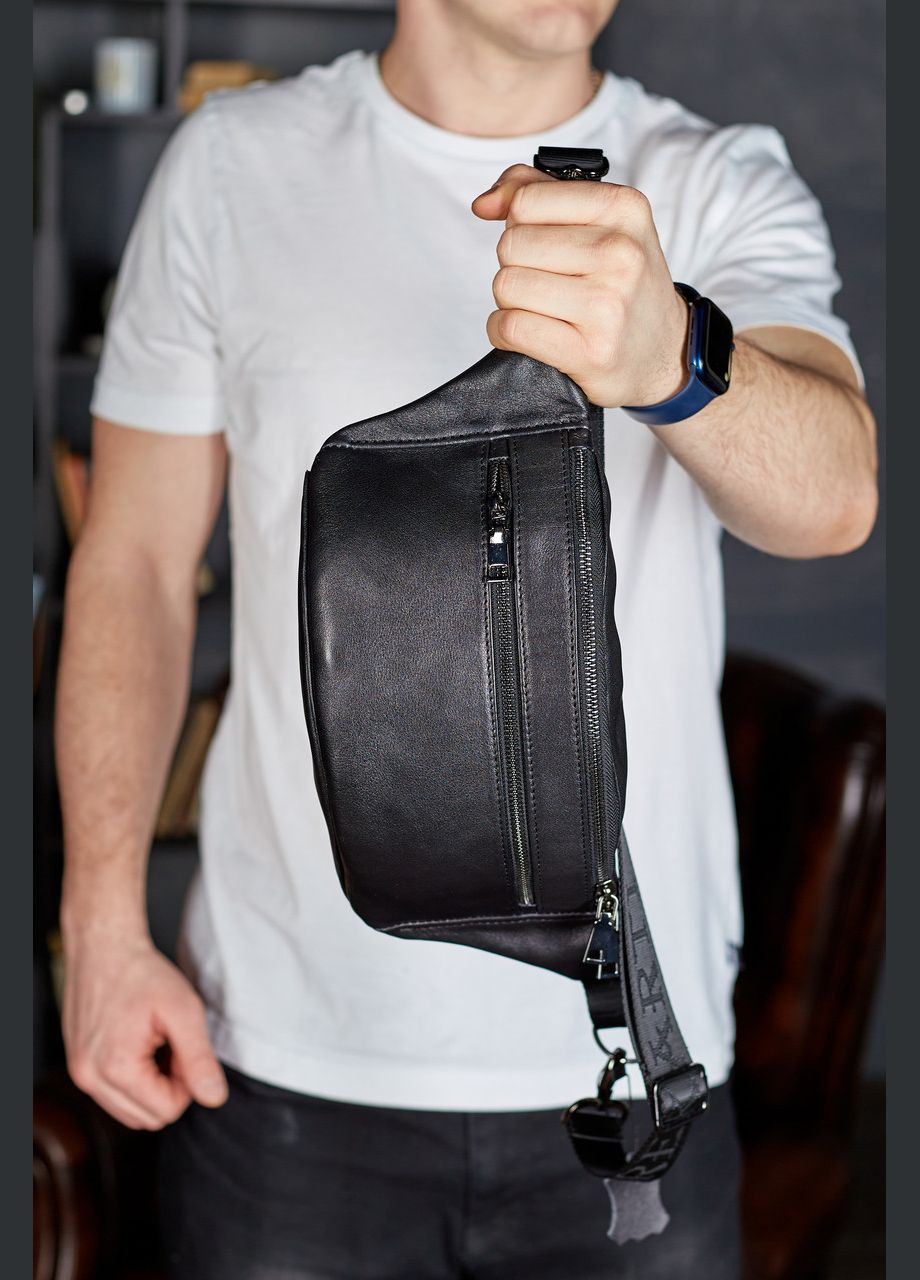 Стильная мужская бананка из натуральной гладкой кожи NM-50358 Tiding Bag (359380792)