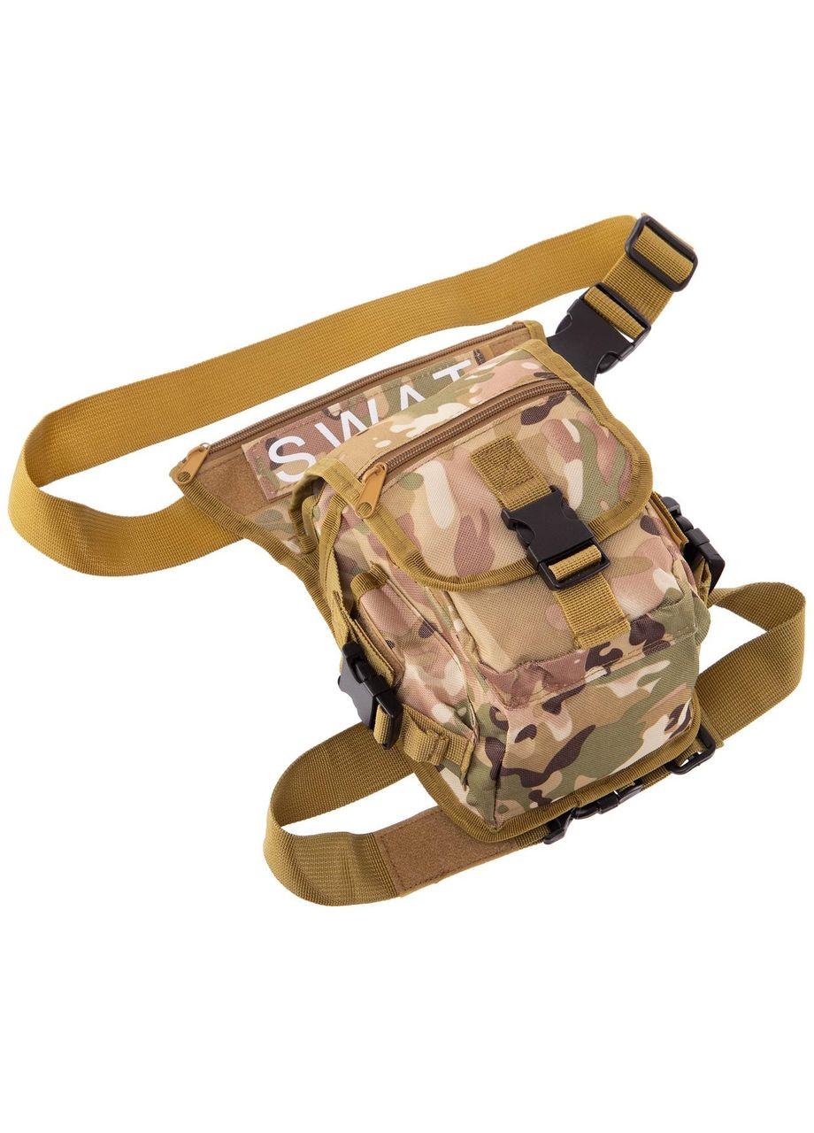 Сумка тактическая на бедро SILVER (оксфорд 600D, р-р 22х16х9см, 3л, Камуфляж) (TY-5717_Камуфляж) SILVER KNIGHT (361434093)