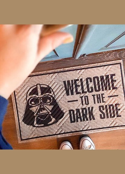 Ковер придверный с принтом Welcome to the dark side Presentville 381 (303727373)