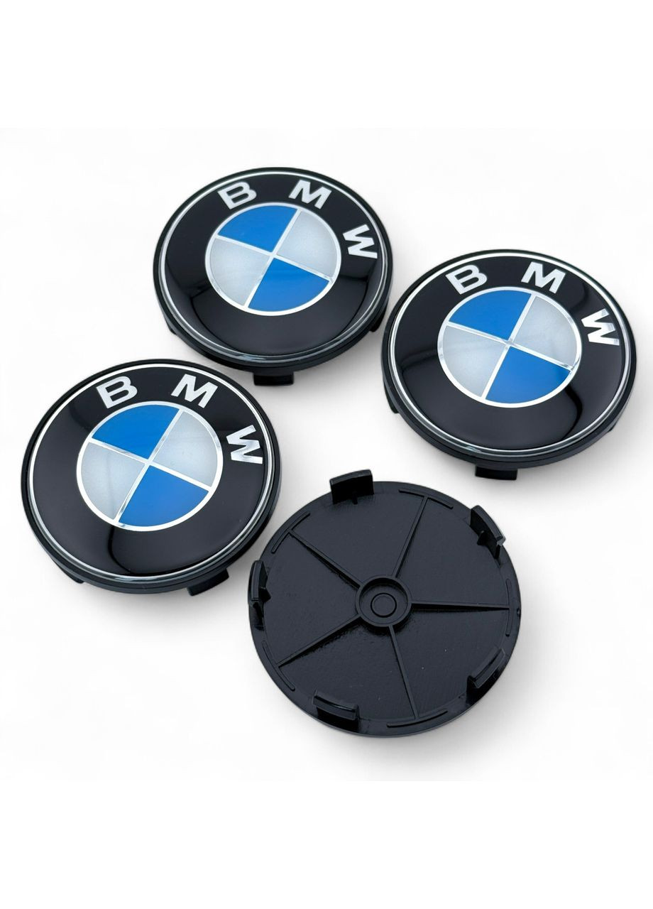 Ковпачок в диски БМВ заглушка для дисків 68/64 мм Синім логотипом (1 шт.) BMW (354698564)