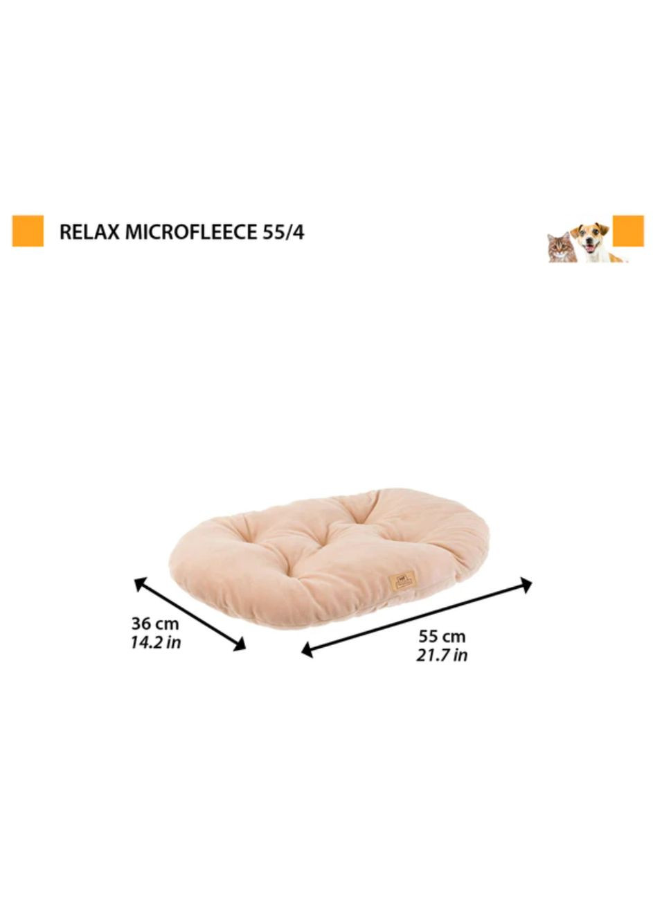 Подушка для собак та кішок Relax 55/4 Microfleece коричнева 83305521 Ferplast (272611468)