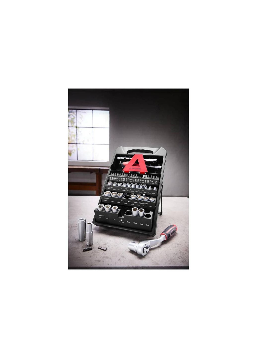 Набор торцевых головок, ключей и бит PSSS 61 D4, 61 предмет, Германия Parkside (312537595)