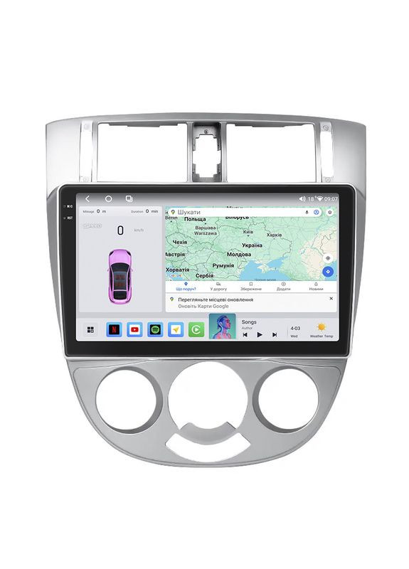 Штатна магнітола 10" для Buick Excelle I Manual AC 2004-2007 4/64 QLED CarPlay 360 Prime 3 шт. Lesko (336205152)