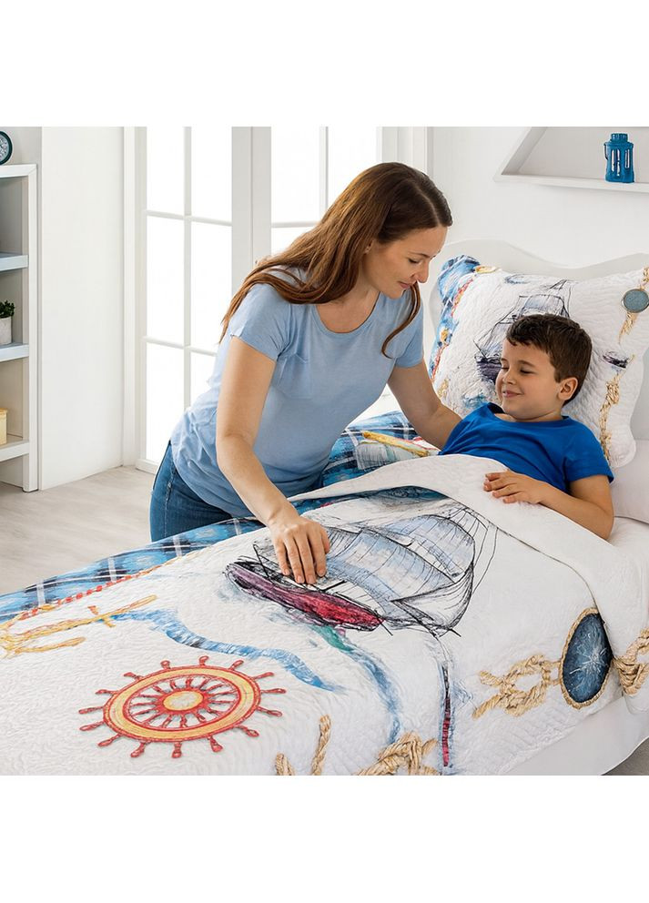 Покрывало детское Sailor с наволочкой, 240х175 см/Набор на кровать детский Miss Bella (370968153)