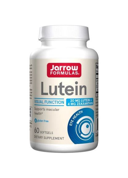 Натуральна добавка Lutein 20 mg, 60 капсул Jarrow Formulas (334706580)