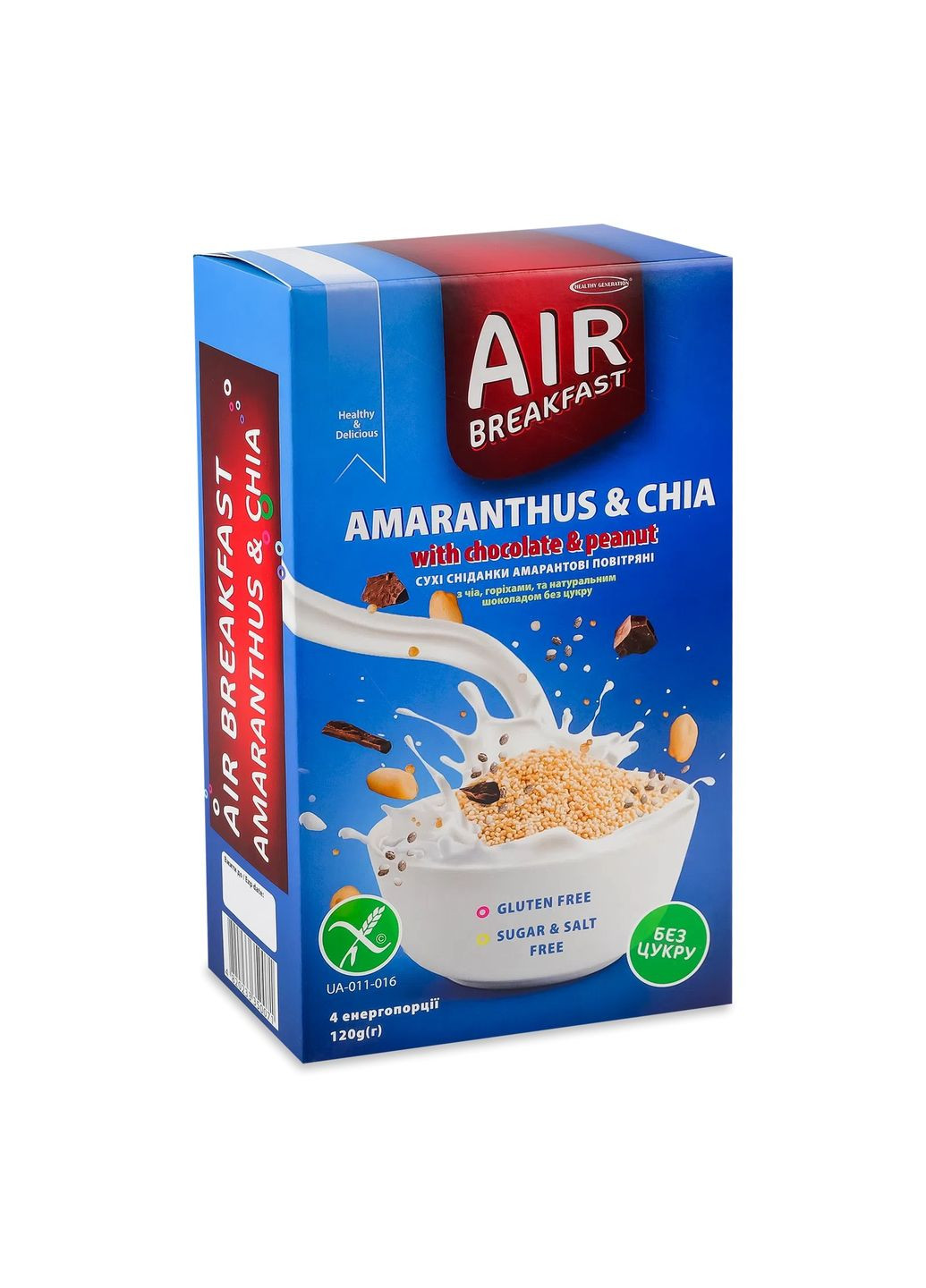 Сніданок готовий Чіа-шоколад-арахіс 120г Healthy Generation — Україна