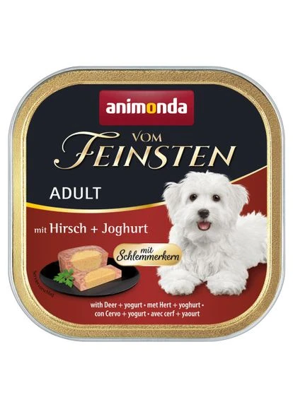 Корм вологий для собак Vom Feinsten gourme Adult with Deer + yogurt з олениною у йогурті, 150 г Animonda (355256944)