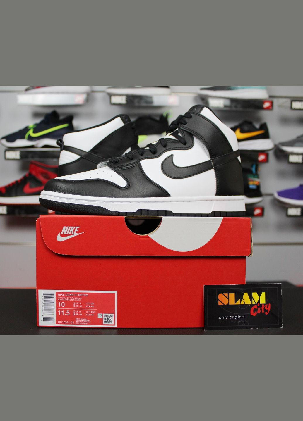 Комбіновані всесезон чоловічі кросівки dunk high retro(dd1399-105) 9 us/ Nike