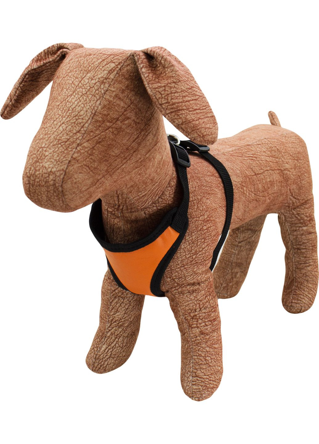 Нагрудник шкіряний+сітка №2 29-35 см/33-50 см Оранжевий (4820224218953) Lucky Pet (321860708)