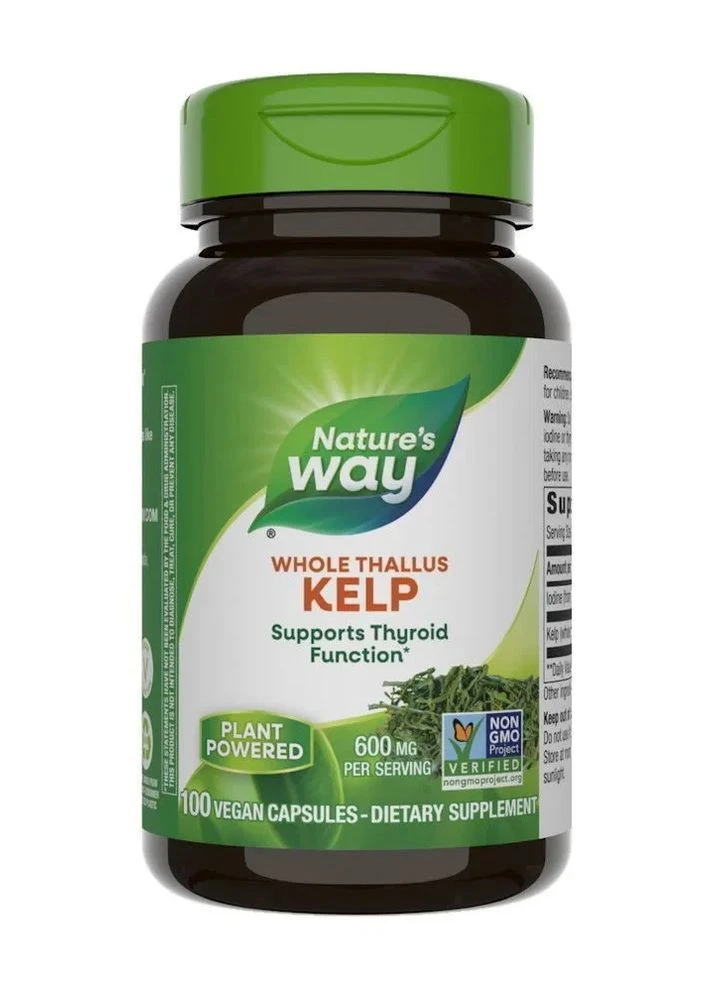 Ламінарія Kelp 600 мг 100 капсул Nature's Way (361115424)