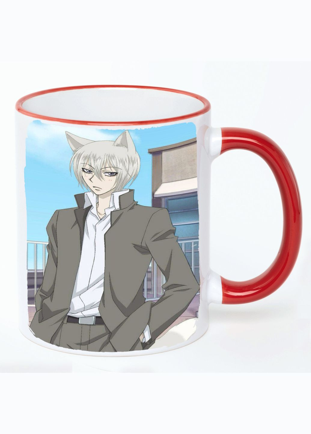 Чашка Очень приятно - Бог Аниме #001 (кружка, кружка) Белая с Красной ручкой 330 мл No Brand (322714834)