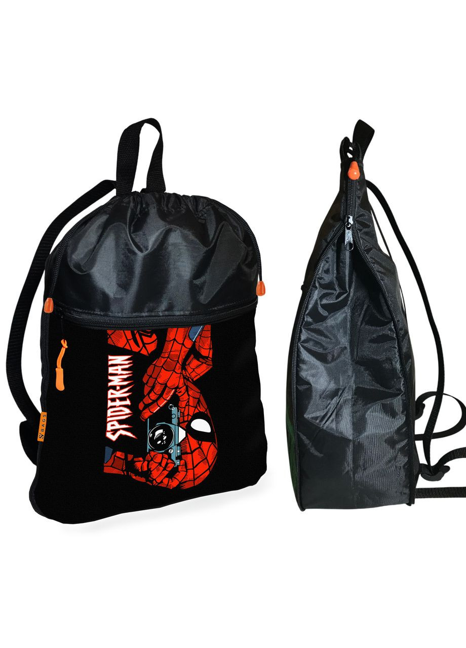 Шкільний рюкзак дитячий Людина-павук + Сумка для взуття спортивної форми рюкзак-мішок хлопчикові (2211) No Brand (332566091)