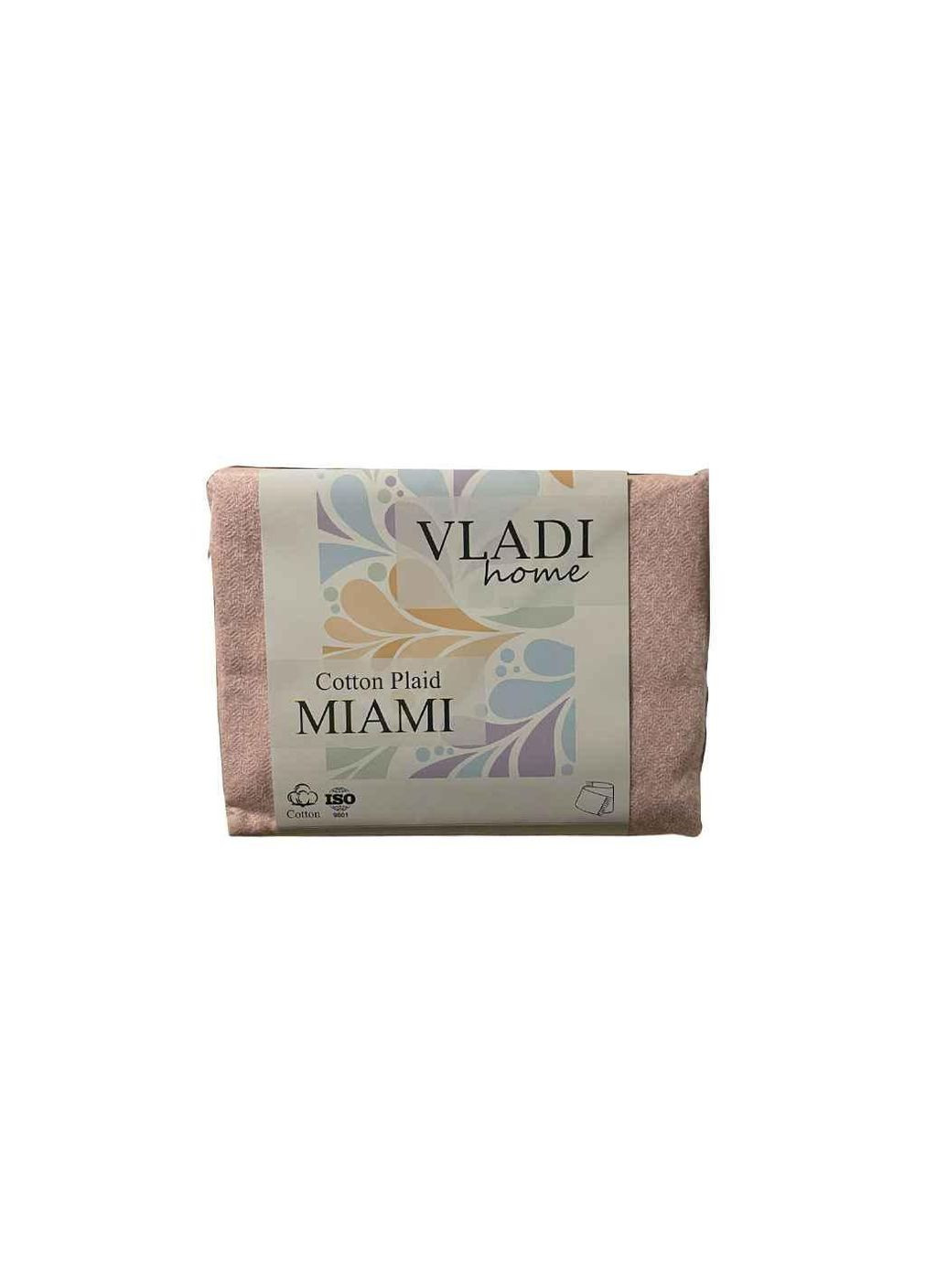 Плед 140*200 MIAMI 02S/GLENN білий-яскр-рож ТМ Vladi (315516023)