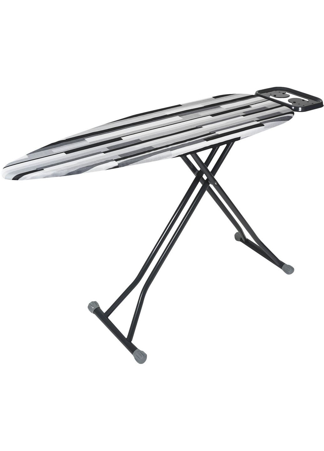 Гладильная доска CLOUD 40 x118 см моноблок с розеткой Полосы черно-серые (EH11840MPLE-2) EUROHOME (322127307)