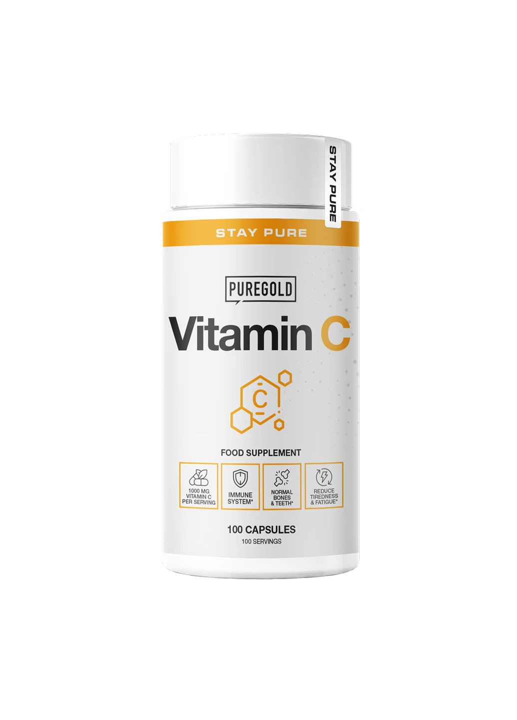 Витамин С Vitamin C 100 капсул Pure Gold Protein (349822209)
