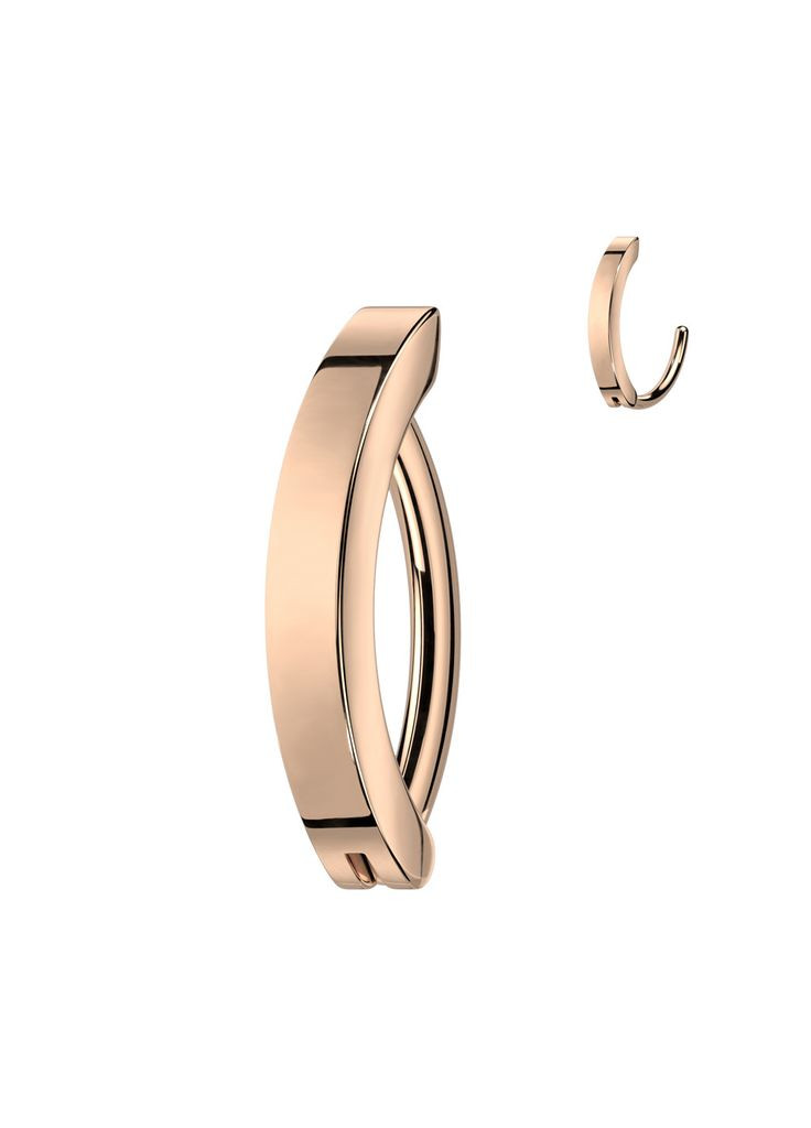 Серьга кликер из стали RHN01-1410-RD для зимнего пирсинга в пупок (Штанга: 10мм; Цвет: ) Spikes (333342356)