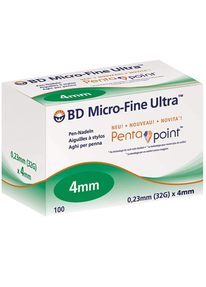 Голки BD Micro-Fine Plus ( БД Мікро-файн) 32G/4 мм ПОШТУЧНО No Brand (323168799)