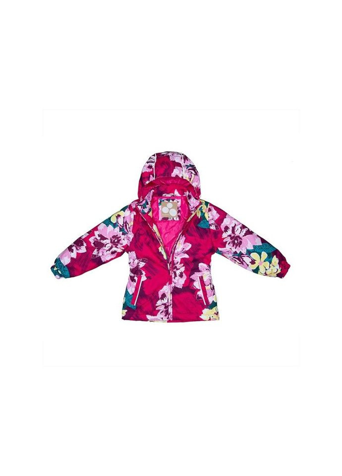 Комбінований демісезонний комплект верхнього одягу yonne 41260014 фуксія з принтом/бордовий 86 (4741468763323) Huppa
