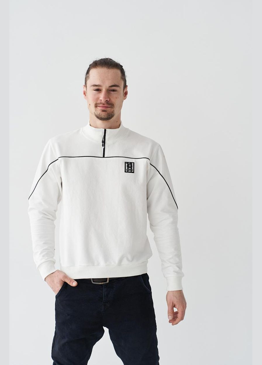 Белый свитшот мужской м17 темная оливка UMON (329440254)