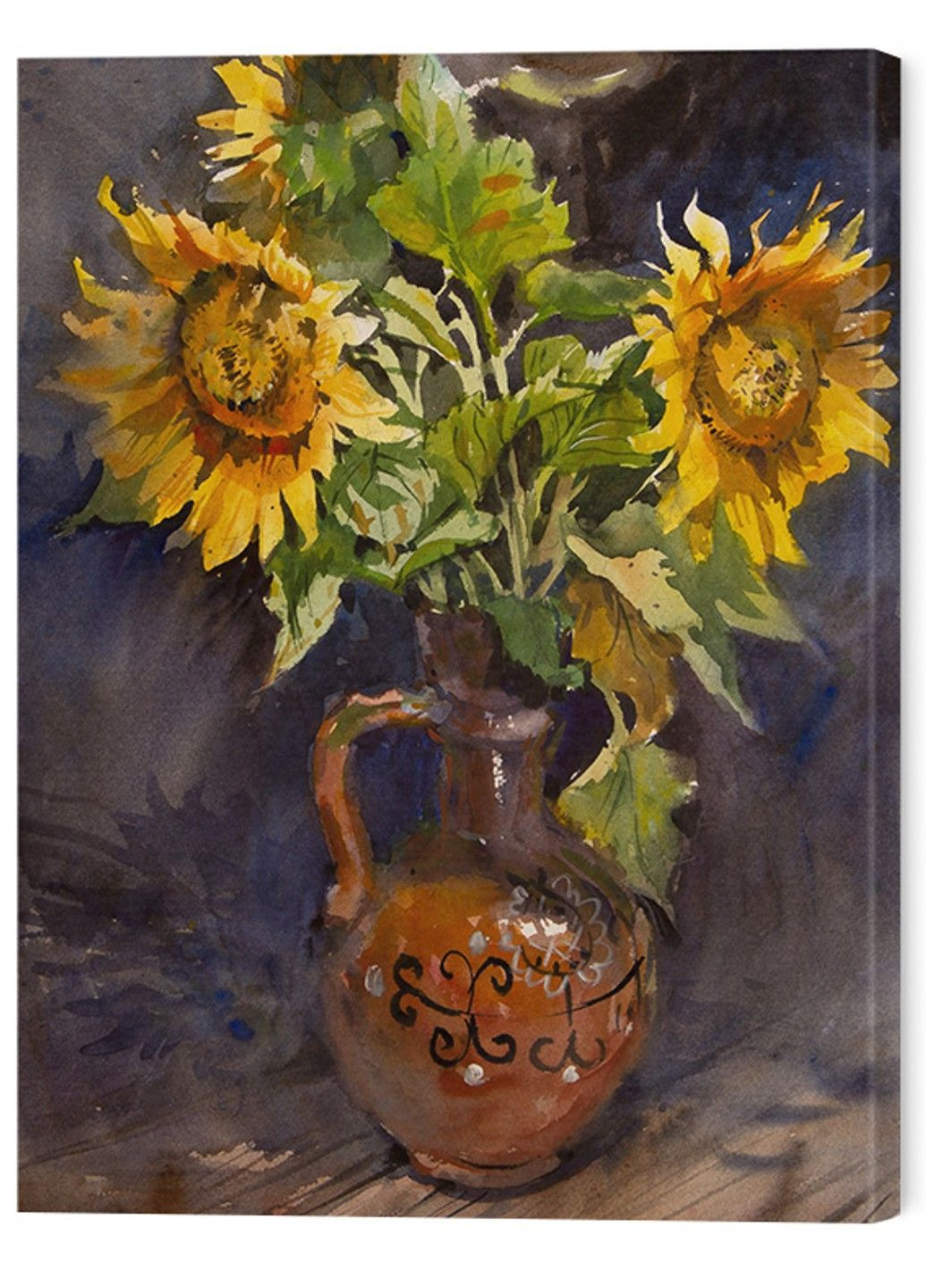 Картина квіти на полотні «Соняшник - Відображення літньої волі» No Brand (324106698)