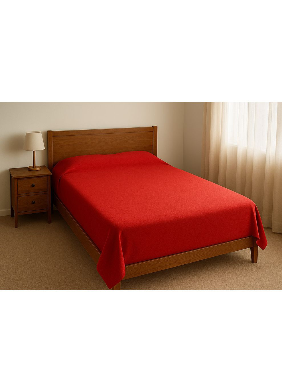 Простирадло фланелеве Red фланель 150х240 см червоне (2800004996730) SoundSleep (371651962)