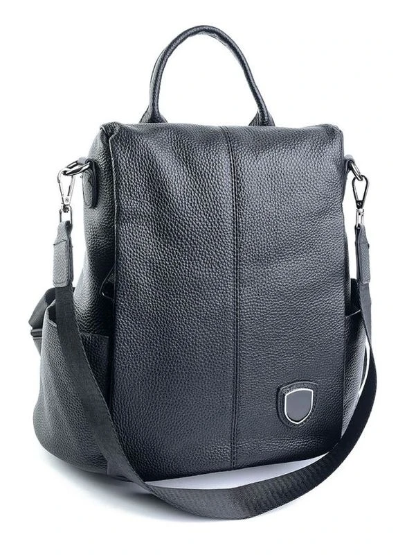 Женский кожаный рюкзак черный No Brand (294941367)
