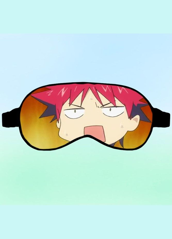 Маска для сна Аниме В поисках божественного рецепта #0005 черная No Brand (315046849)